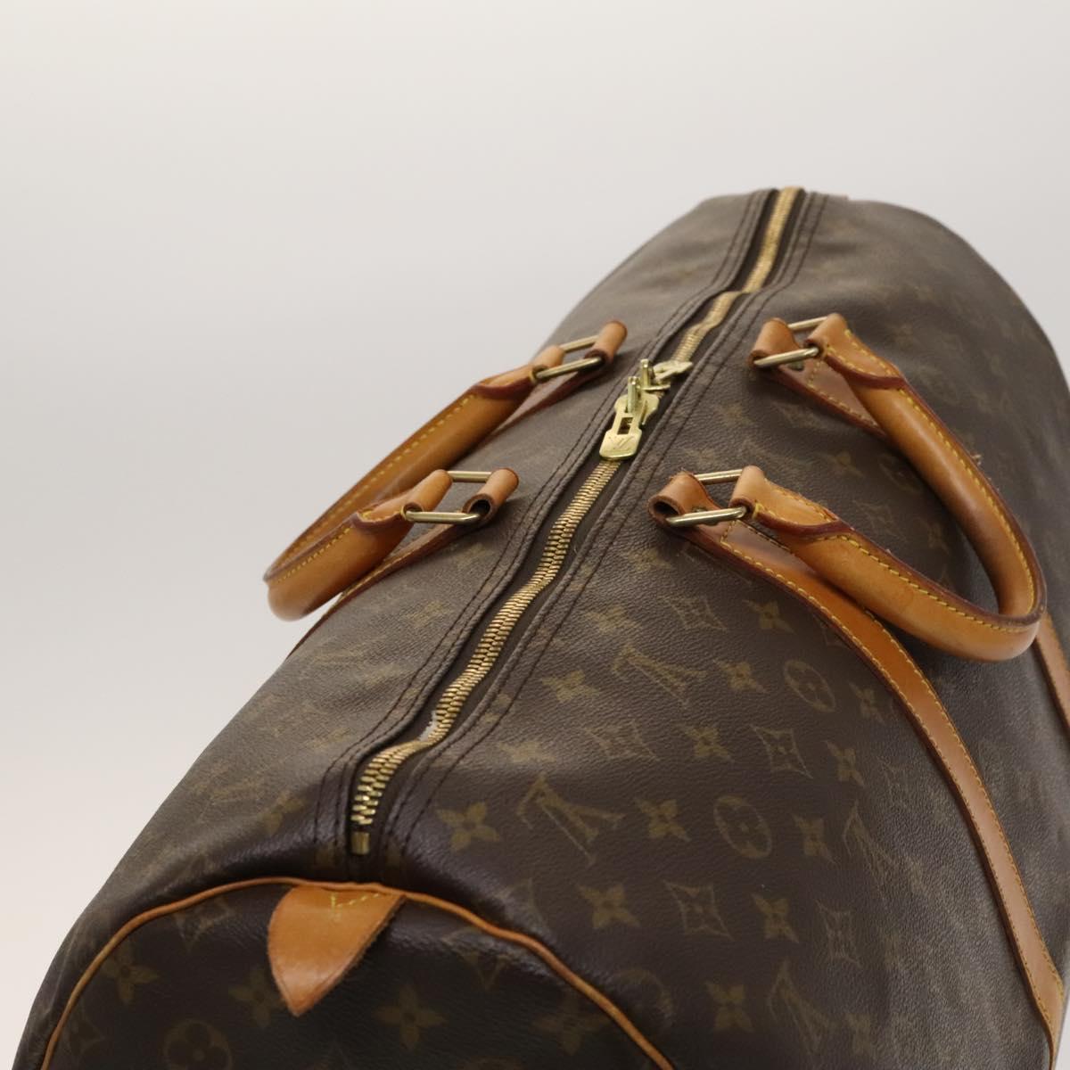 Louis Vuitton Keepall 55, Camel, Canvas, travel