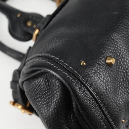 Chloé Paddington, Black, Leather, handbag