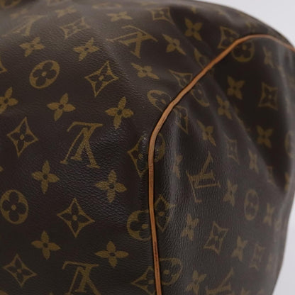 Louis Vuitton Keepall 55, Brown, Canvas, travel