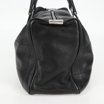 Chanel Chocolate bar, Black, Leather, handbag