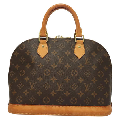 Louis Vuitton Alma, Brown, Canvas, handbag