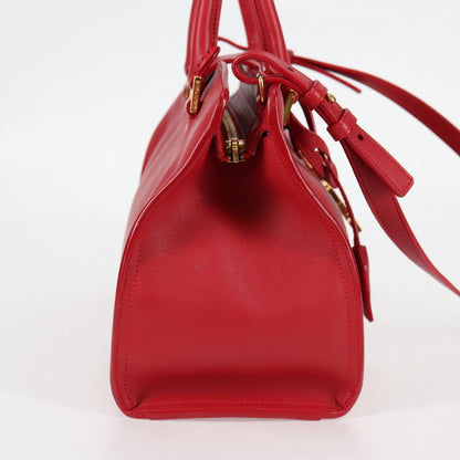 Saint Laurent Chyc, Red, Leather, handbag