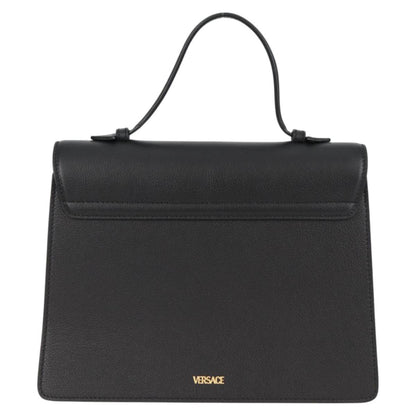 Versace Medusa, Black, Leather, handbag