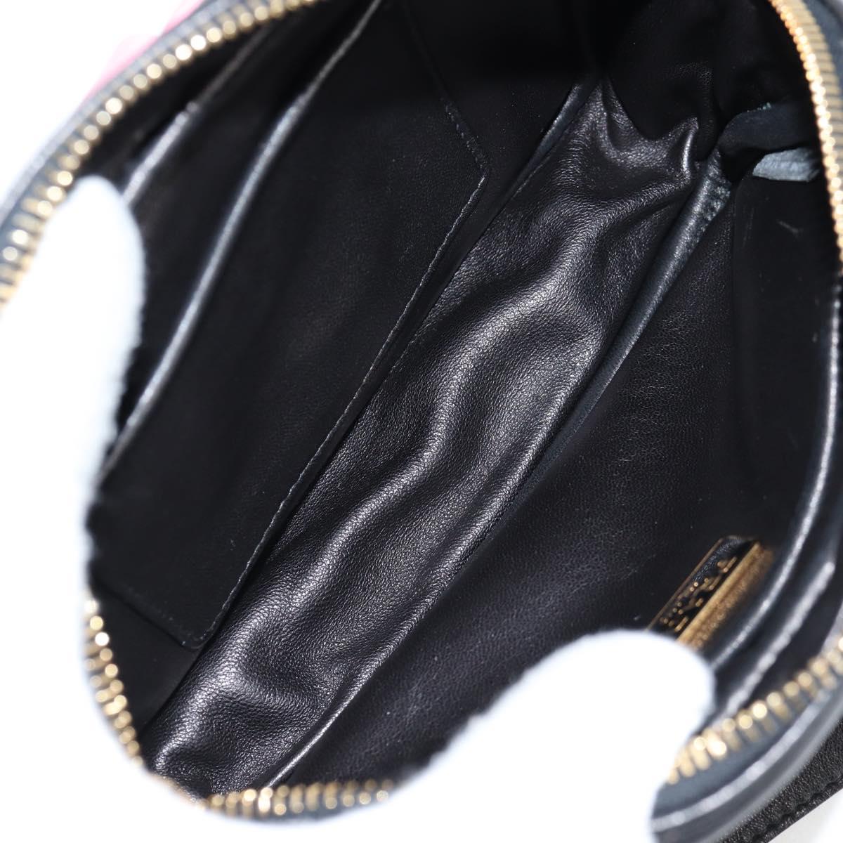Prada Ribbon, Black, Leather, shoulder