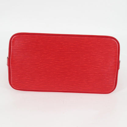 Louis Vuitton Alma, Red, Leather, handbag