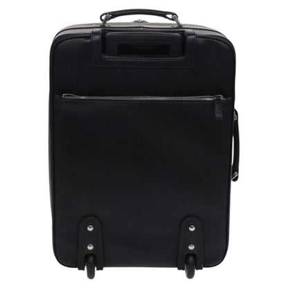 Prada Triangle Logo, Black, Leather, travel