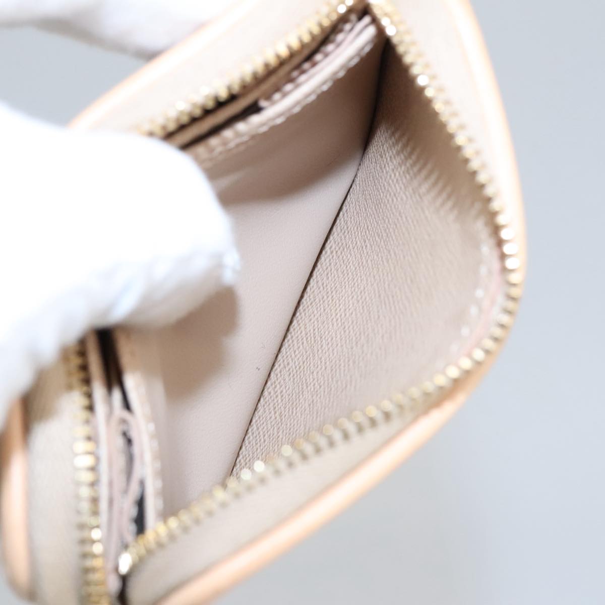 Louis Vuitton Zippy coin purse, Gold, Canvas, wallet