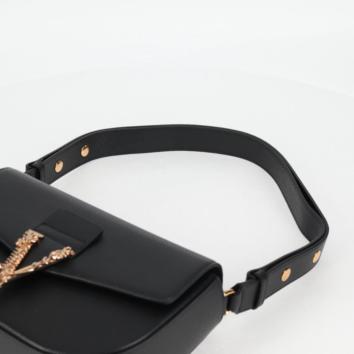 Versace Medusa, Black, Leather, shoulder