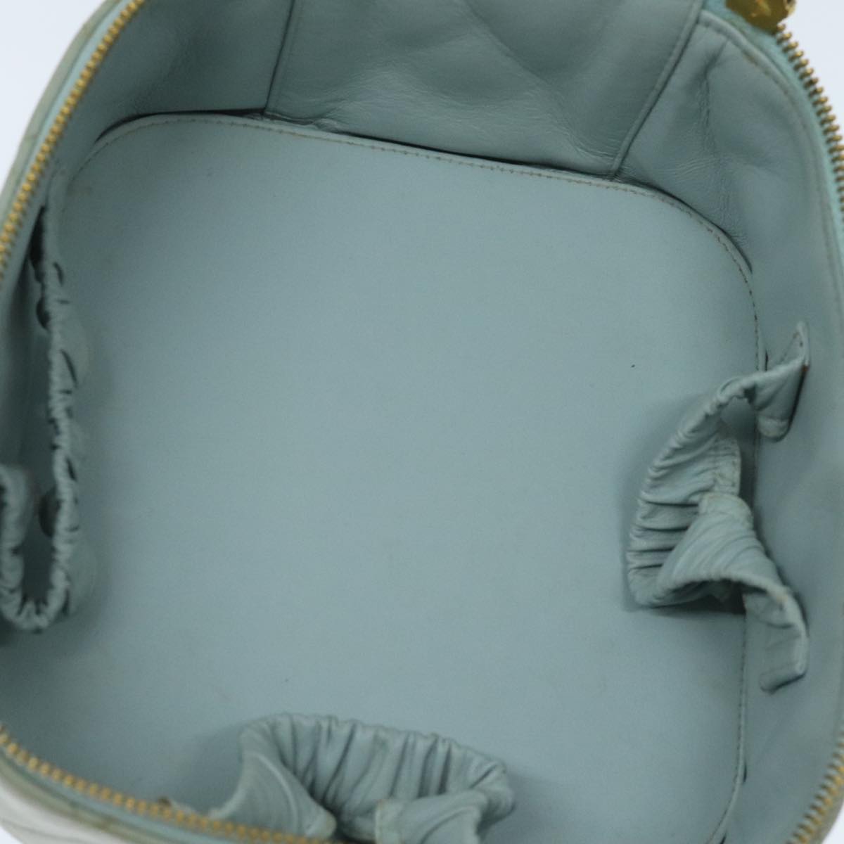 Chanel Vanity, Blue, Leather, clutch