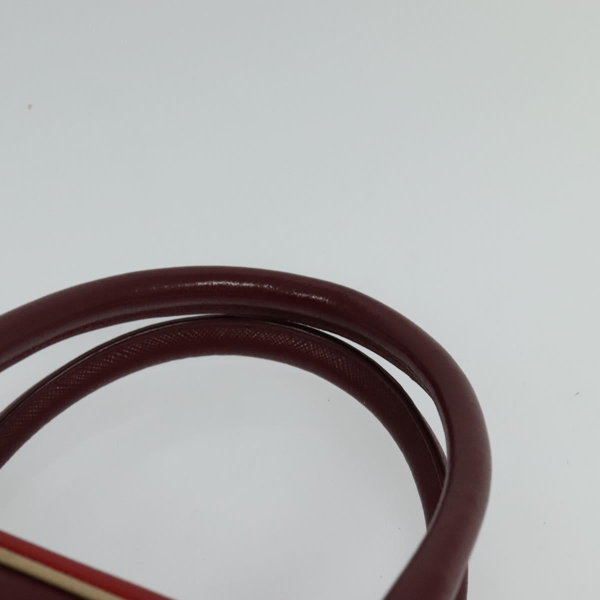 Prada Saffiano, Red, Leather, handbag