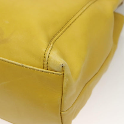 Chanel Coco Mark, Yellow, Leather, shoulder