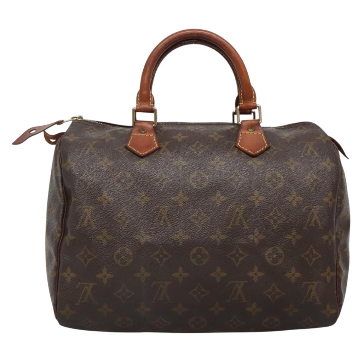 Louis Vuitton Speedy 30, Brown, Canvas, handbag