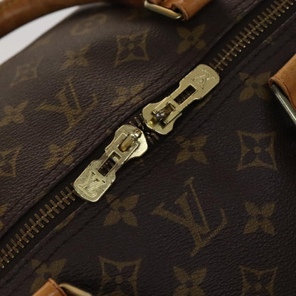 Louis Vuitton Keepall 60, Black, Canvas, travel