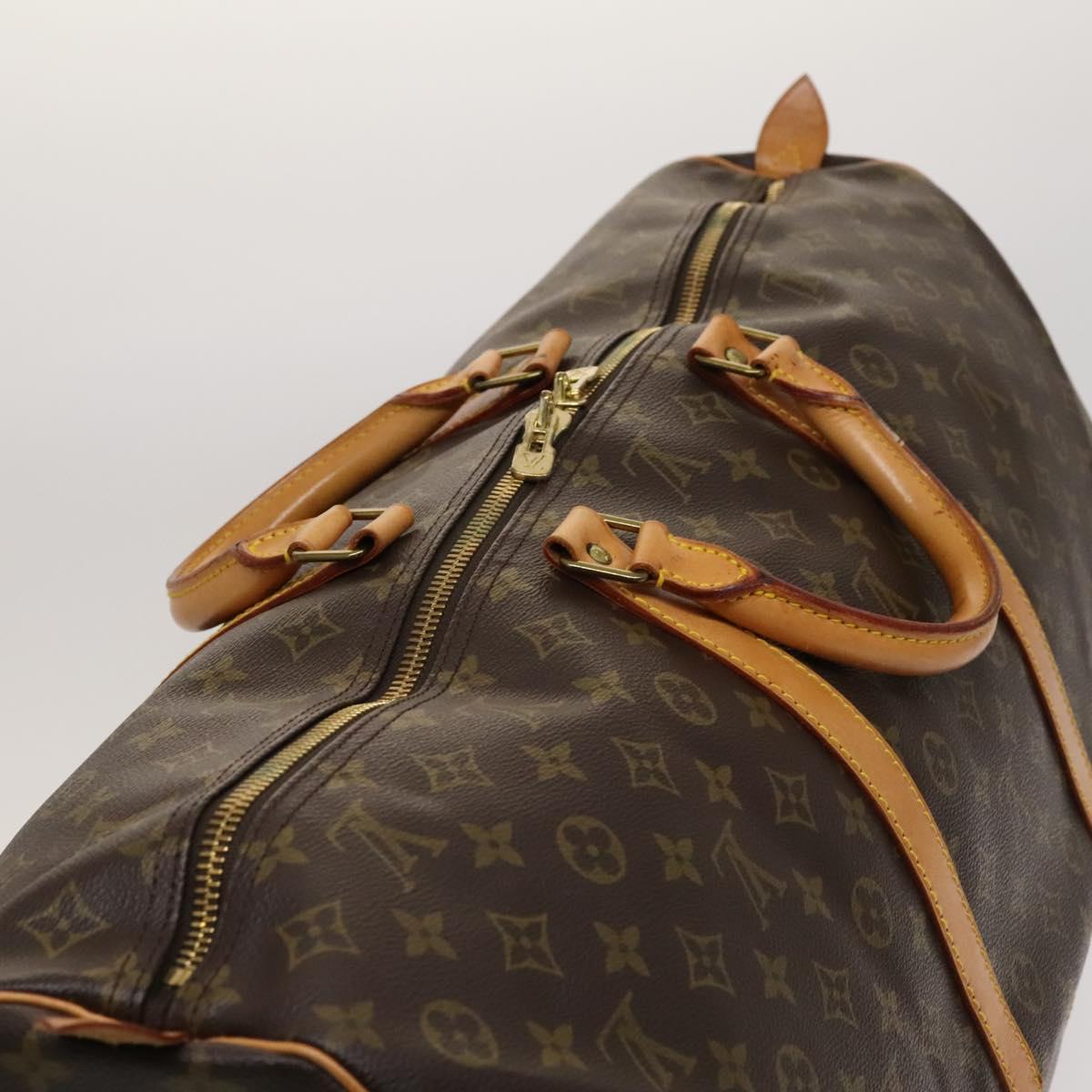 Louis Vuitton Keepall 60, Brown, Canvas, travel