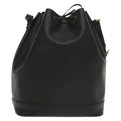 Louis Vuitton Noé, Black, Leather, shoulder