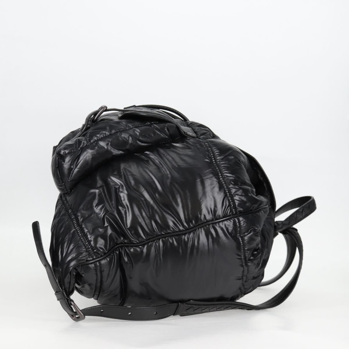Bottega Veneta Spinnaker, Black, NYLON, backpack