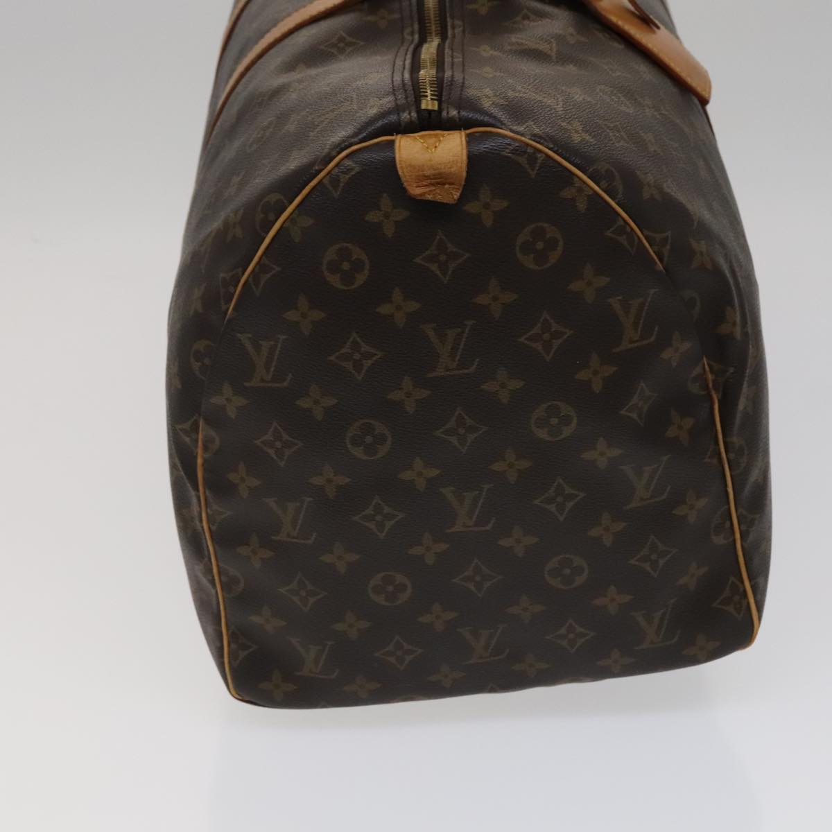 Louis Vuitton Keepall 55, Brown, Canvas, travel