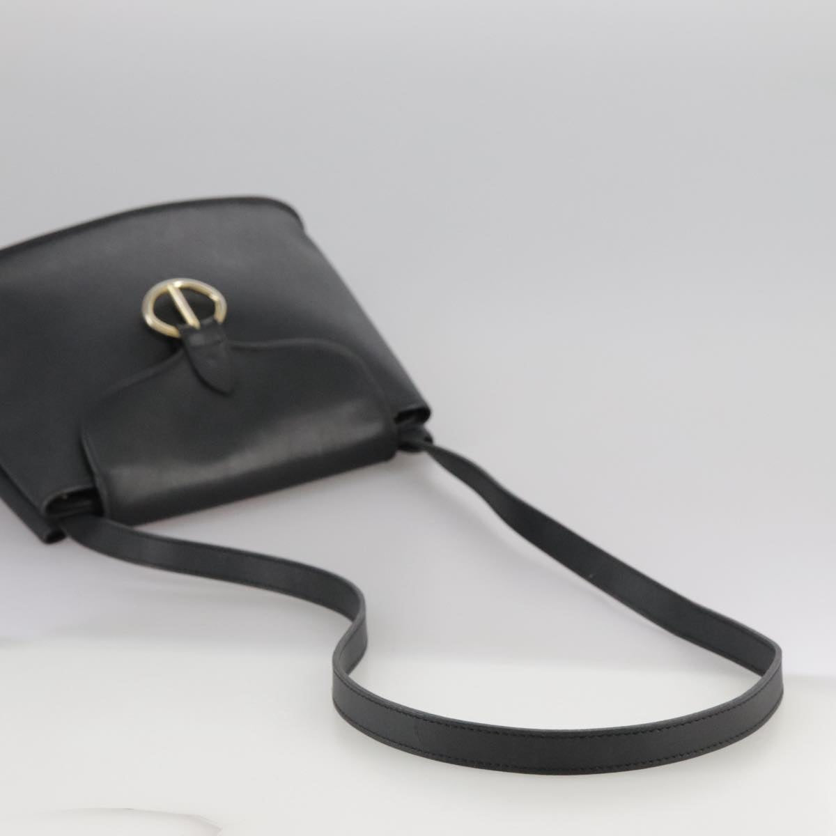 Dior Honeycomb, Black, Leather, shoulder