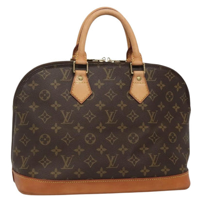 Louis Vuitton Alma, Brown, Canvas, handbag
