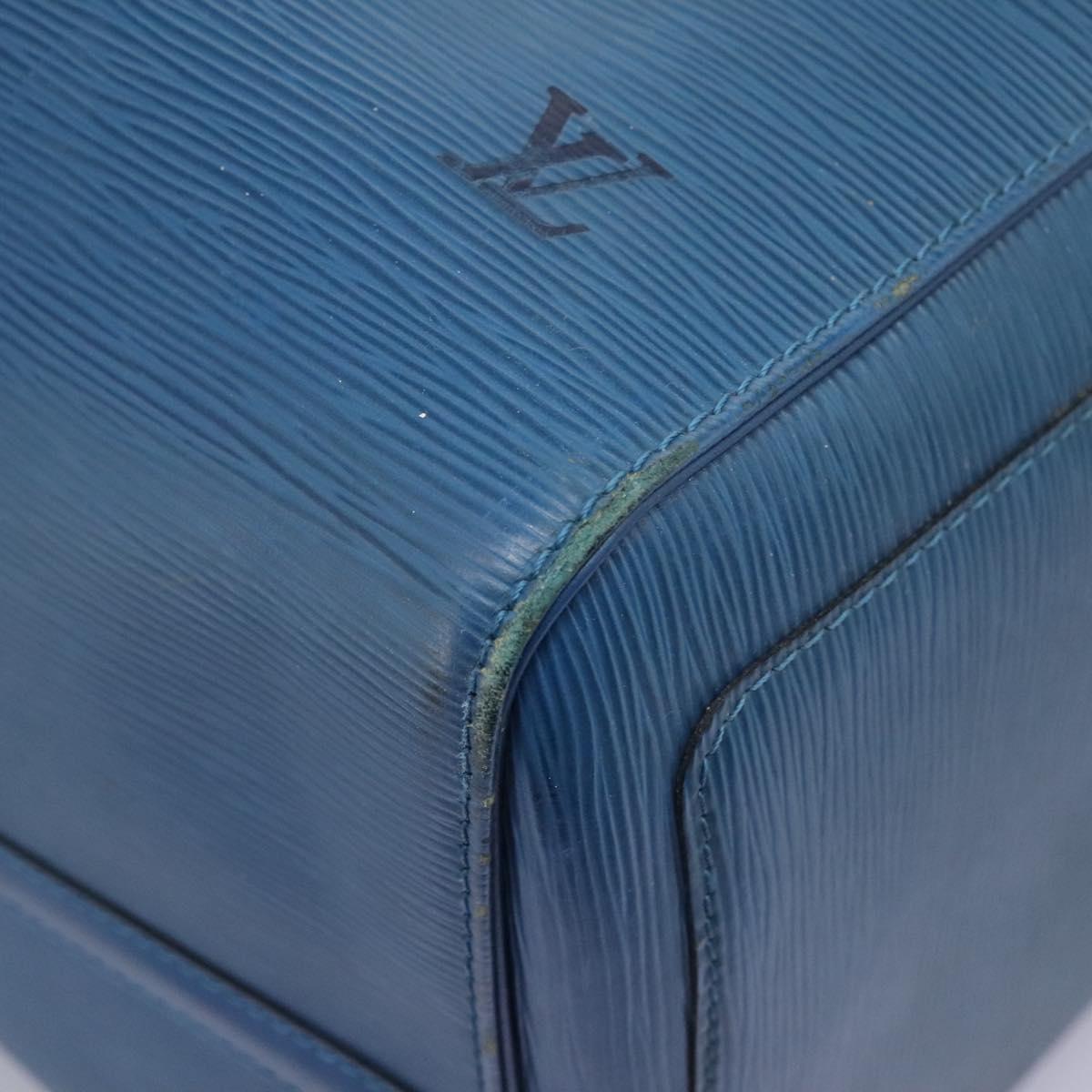 Louis Vuitton Keepall 55, Blue, Leather, travel