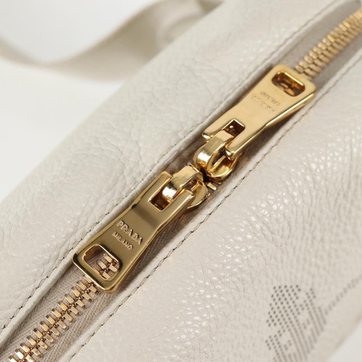 Prada Camera, White, Leather, shoulder