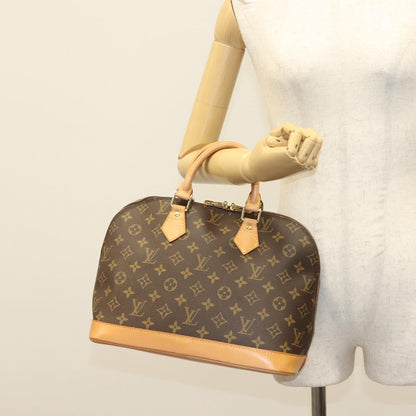 Louis Vuitton Alma, Brown, Canvas, handbag