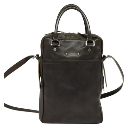 Louis Vuitton Bequia, Brown, Leather, handbag