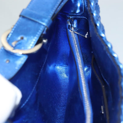 Salvatore Ferragamo Gancini, Blue, Leather, shoulder