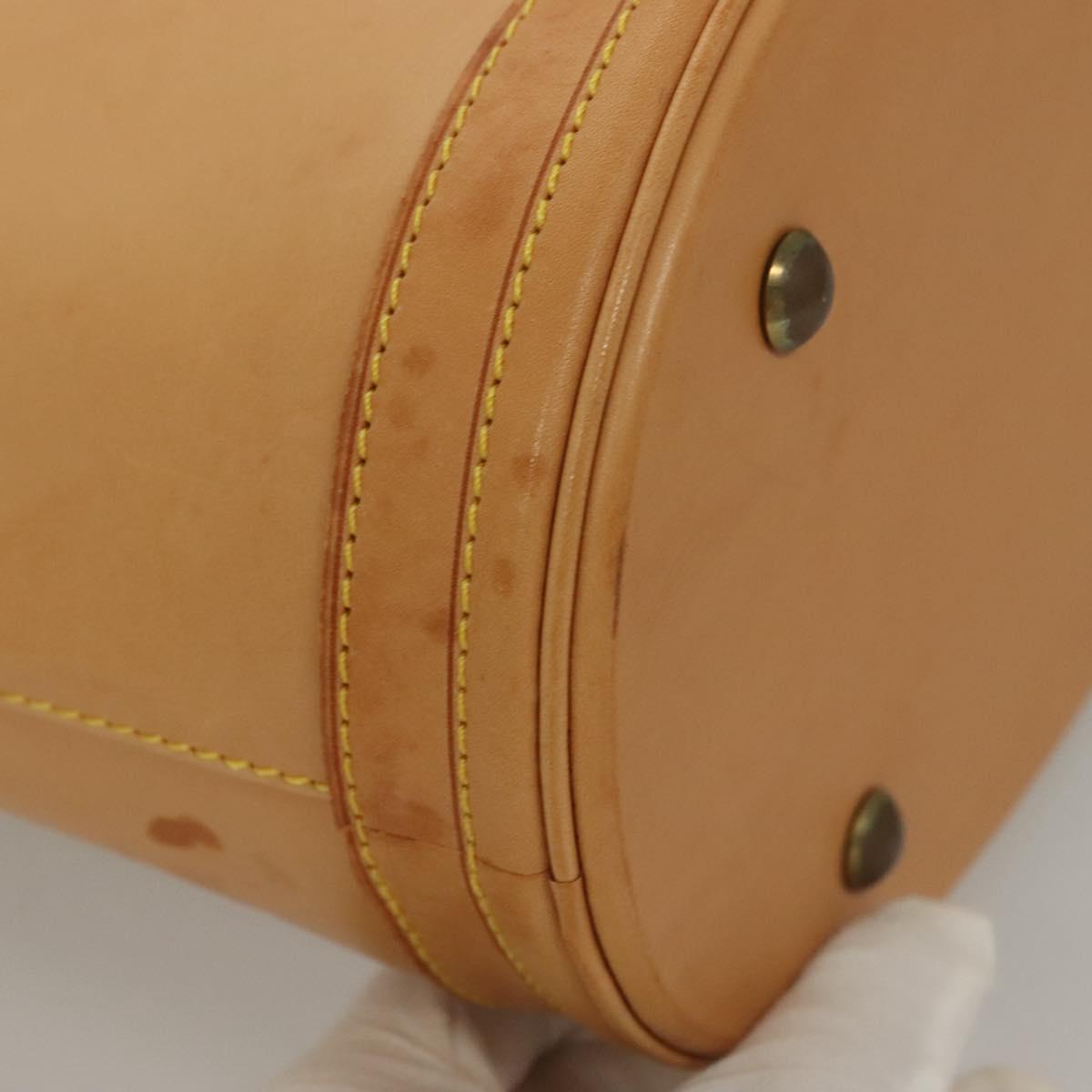 Louis Vuitton Bucket PM, Beige, Leather, shoulder