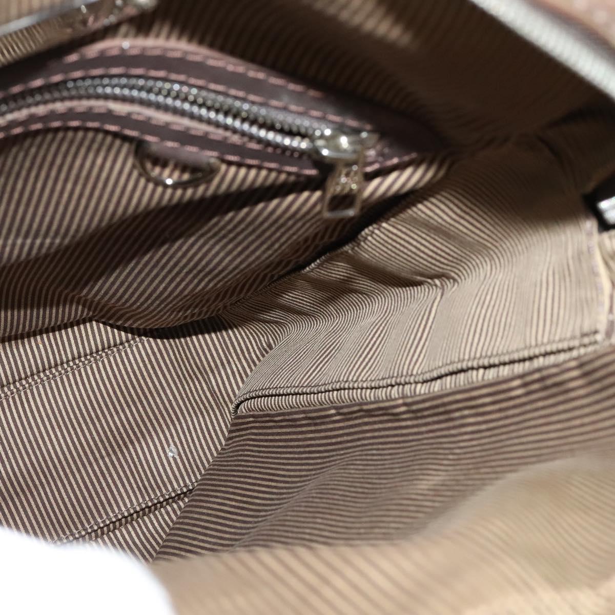 Louis Vuitton Bequia, Brown, Leather, handbag