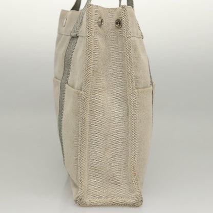 Hermès Fourre tout, Grey, Canvas, handbag