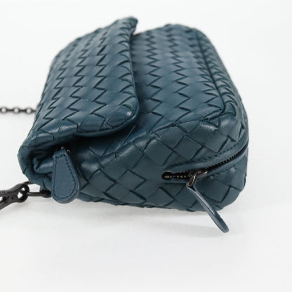 Bottega Veneta Olimpia, Blue, Leather, shoulder