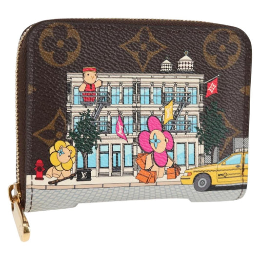Louis Vuitton Vivienne, Brown, Canvas, wallet