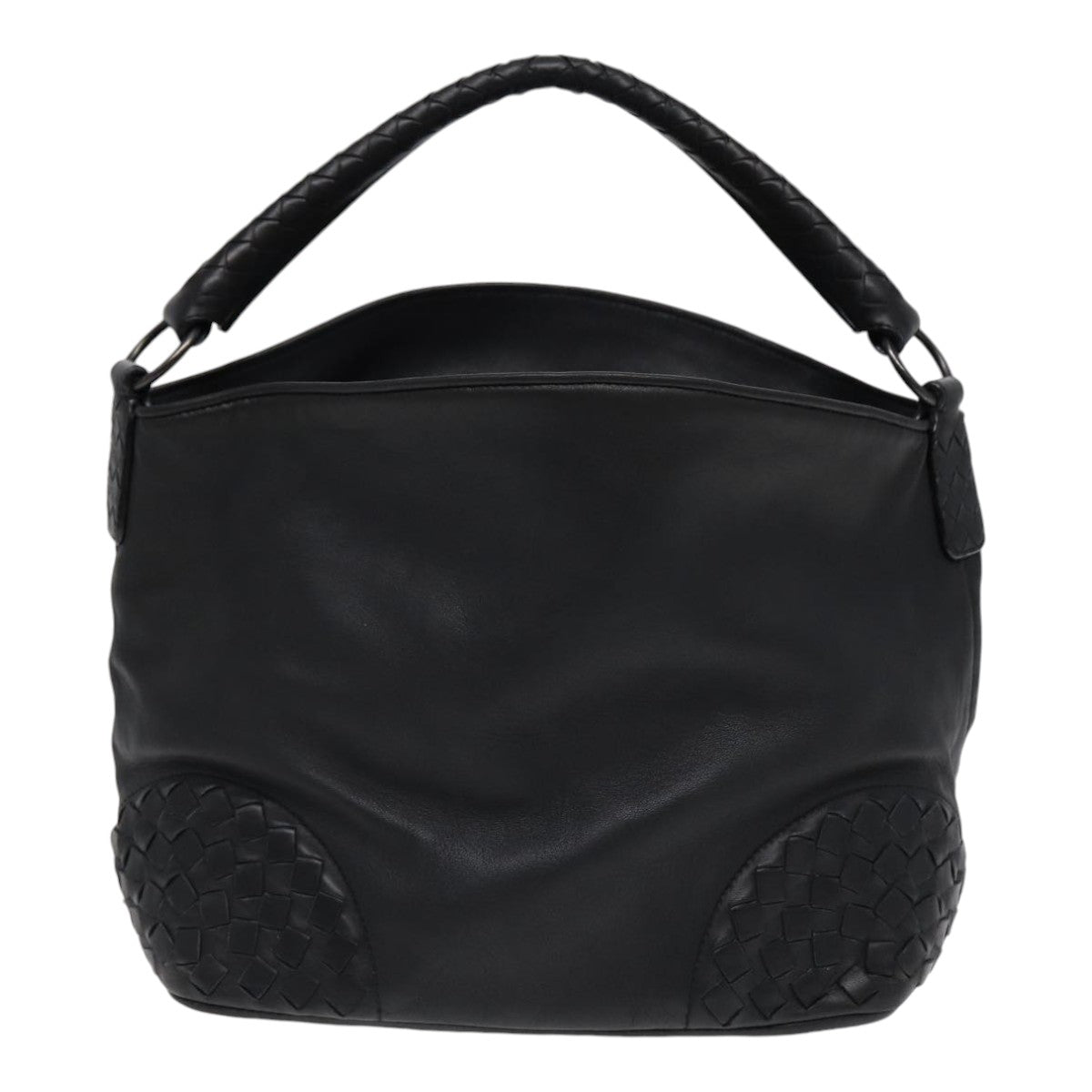 Bottega Veneta Intrecciato, Black, Leather, shoulder