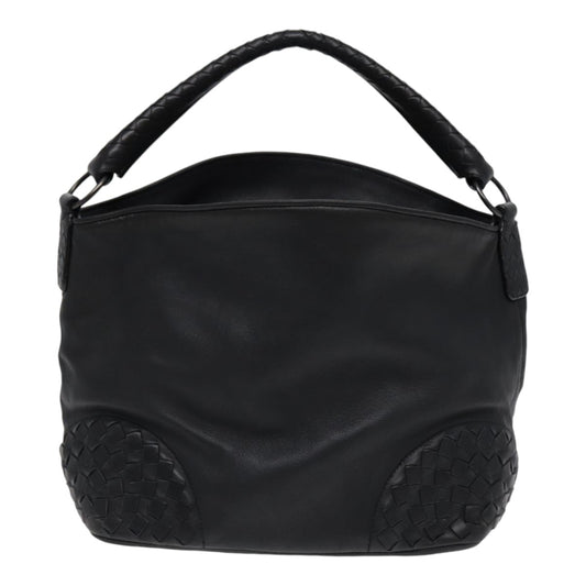 Bottega Veneta Intrecciato, Black, Leather, shoulder