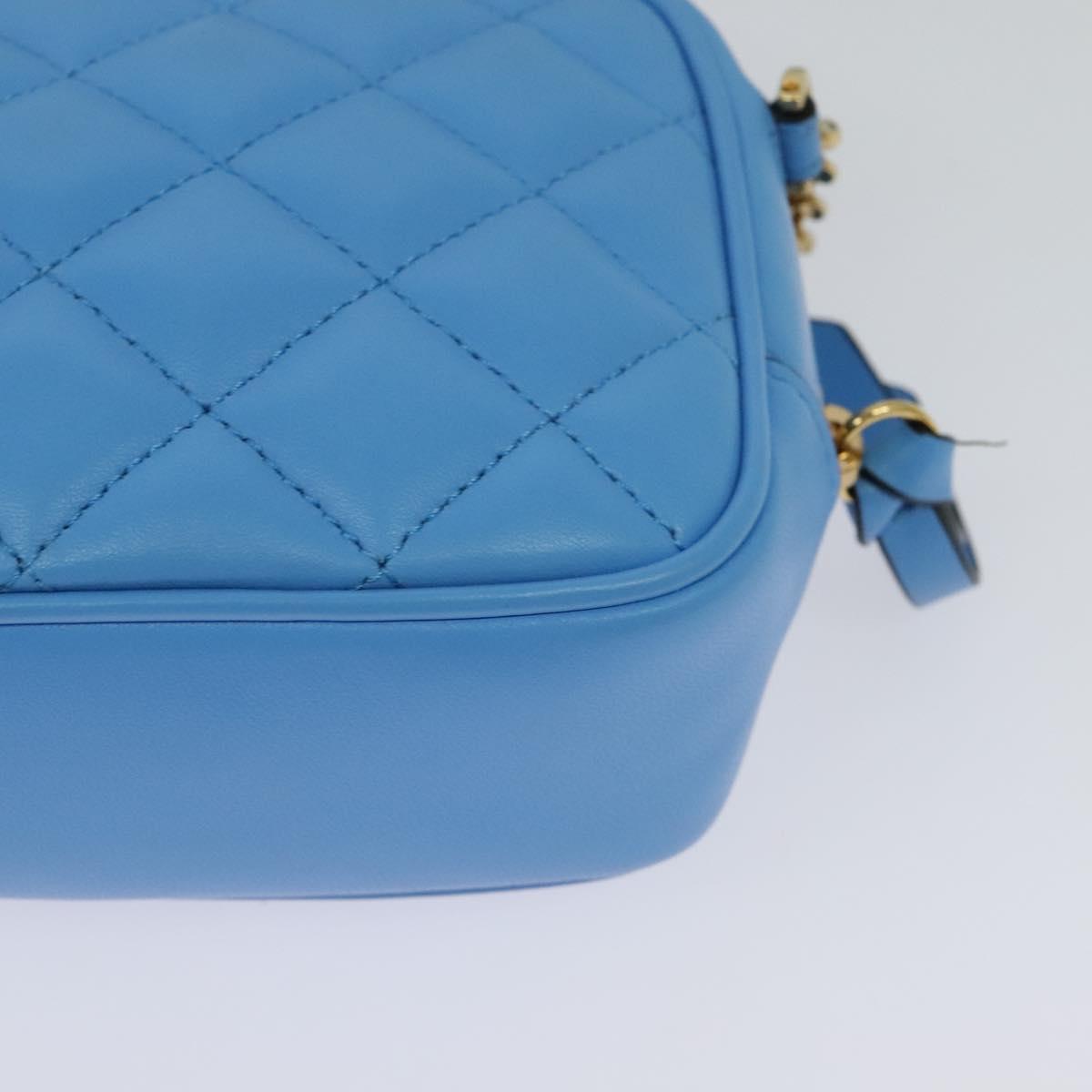 Versace Medusa, Blue, Leather, shoulder