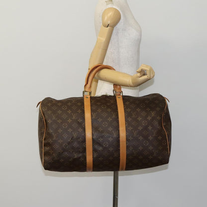 Louis Vuitton Keepall 50, Brown, Canvas, travel