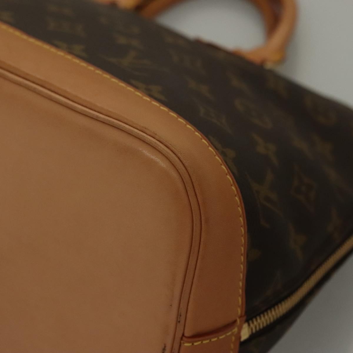 Louis Vuitton Alma, Brown, Canvas, handbag