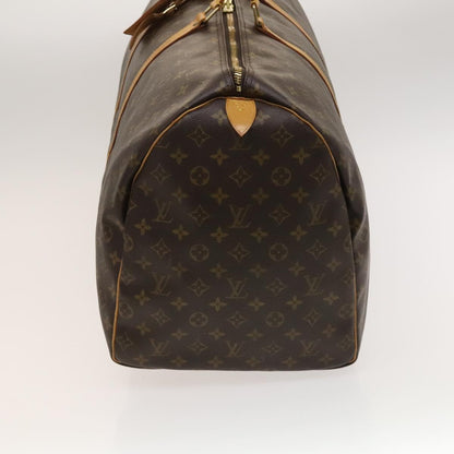 Louis Vuitton Keepall 60, Brown, Canvas, travel