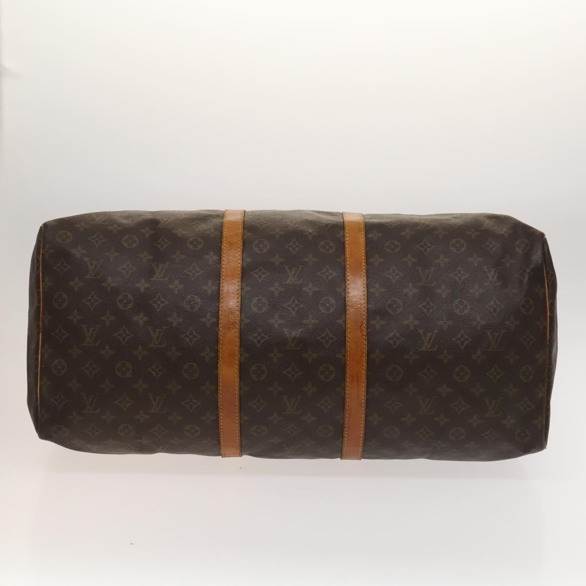 Louis Vuitton Keepall 60, Brown, Canvas, travel