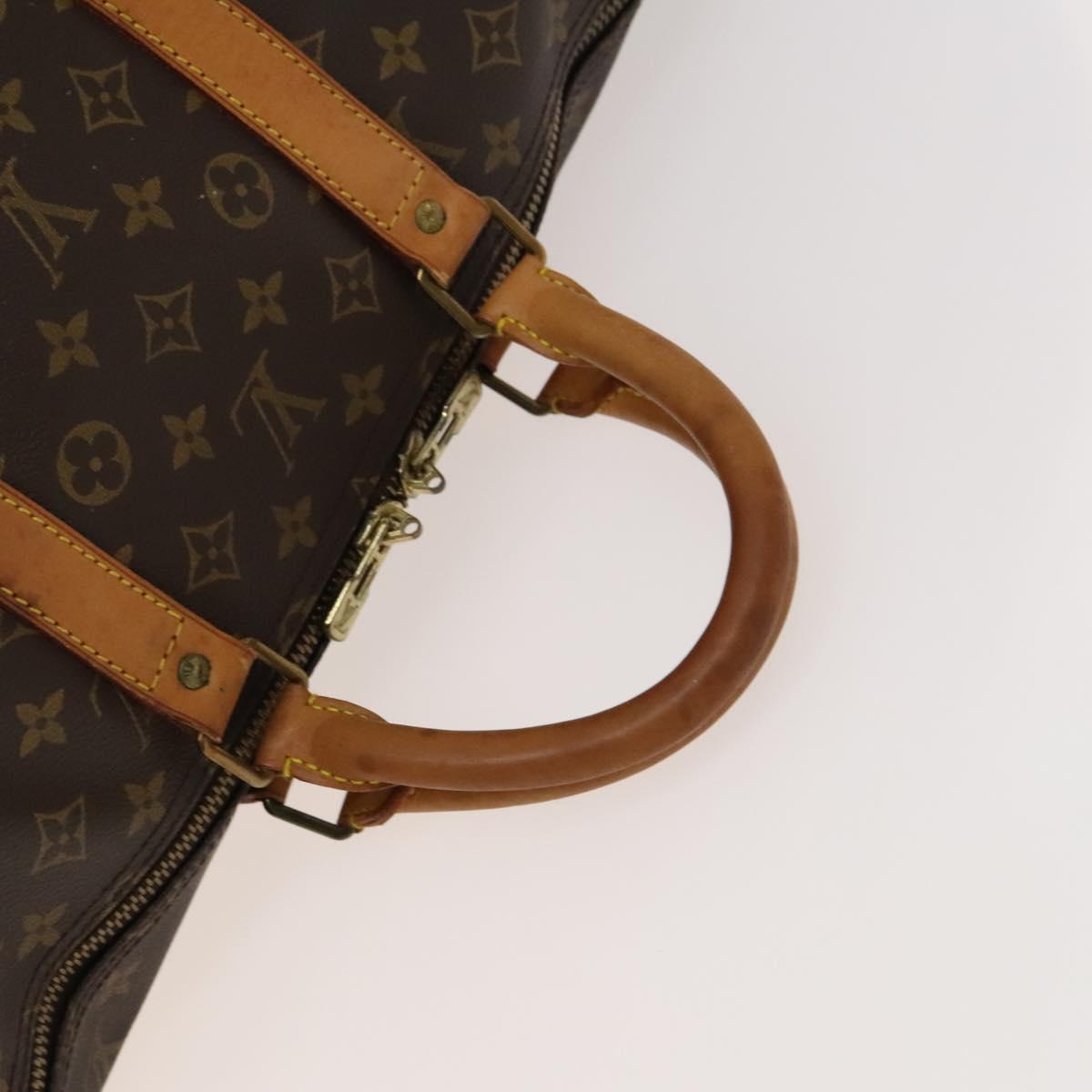 Louis Vuitton Keepall 55, Brown, Canvas, travel