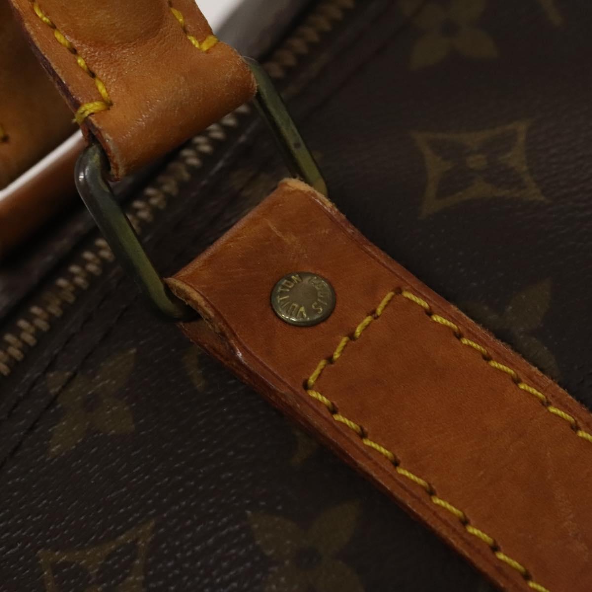 Louis Vuitton Keepall 60, Brown, Canvas, travel
