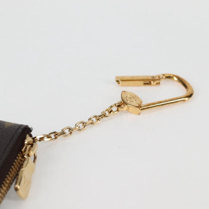 Louis Vuitton Pochette Clés, Brown, Canvas, wallet
