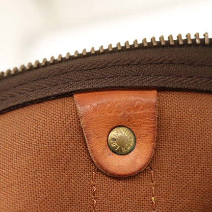 Louis Vuitton Keepall 60, Brown, Canvas, travel