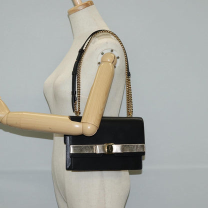 Salvatore Ferragamo Vara, Black, Leather, shoulder