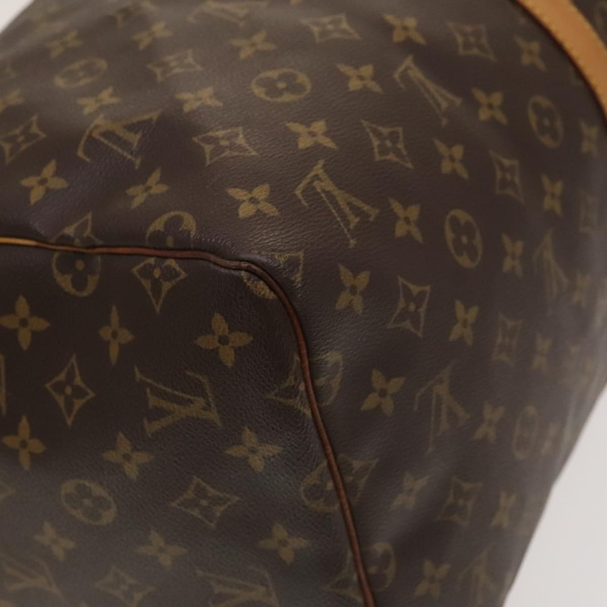 Louis Vuitton Keepall 55, Brown, Canvas, travel