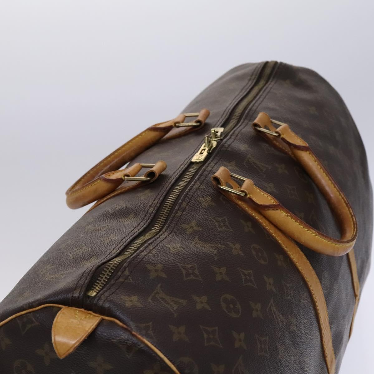 Louis Vuitton Keepall 55, Brown, Canvas, travel
