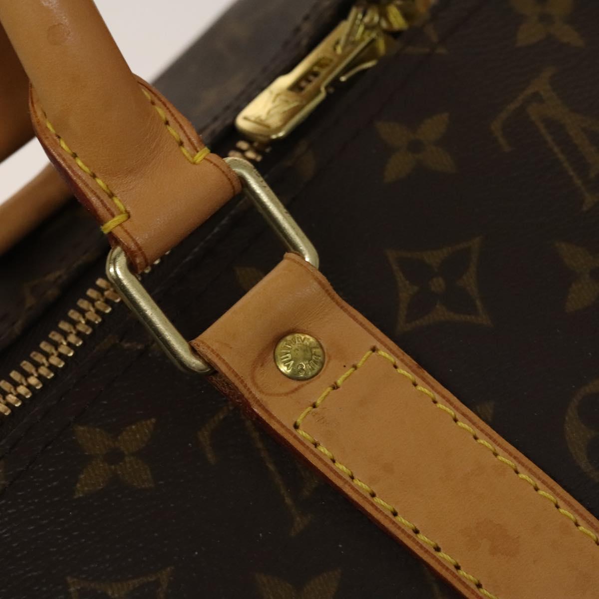 Louis Vuitton Keepall 55, Brown, Canvas, travel