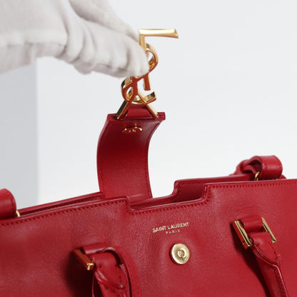 Saint Laurent Chyc, Red, Leather, handbag