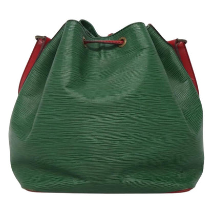 Louis Vuitton Noe, Green, Leather, shoulder